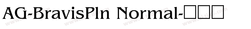 AG-BravisPln Normal字体转换